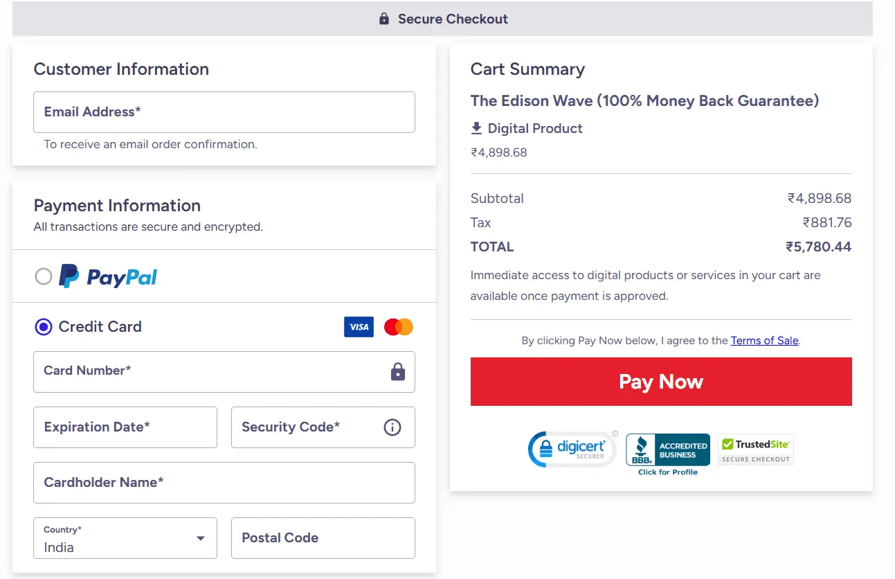 edison-wave-checkout-page